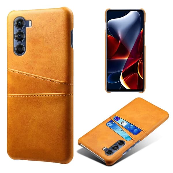Dual Card Etui Motorola Edge S30 - Oransje Orange