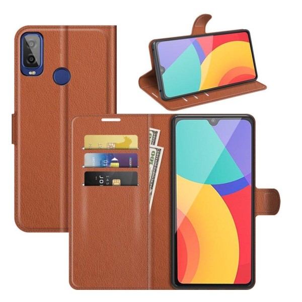 Classic Alcatel 1L (2021) flip kuoret - Ruskea Brown