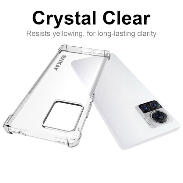 Enkay Clear Drop-proof Fodral till Motorola Edge 30 Ultra / Moto X30 Pro Transparent