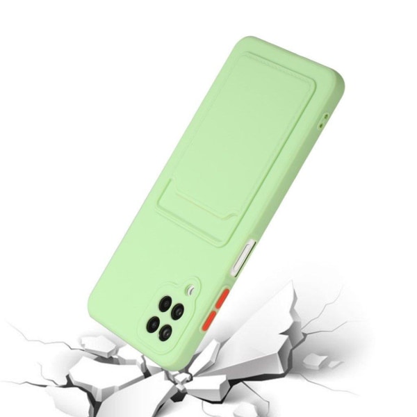 Card Holder Cover til Samsung Galaxy M12 - Lysegrøn Green