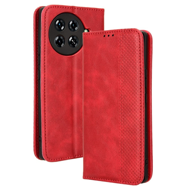 Bofink Vintage Tecno Spark 20 Pro Plus nahkakotelo - Punainen Red