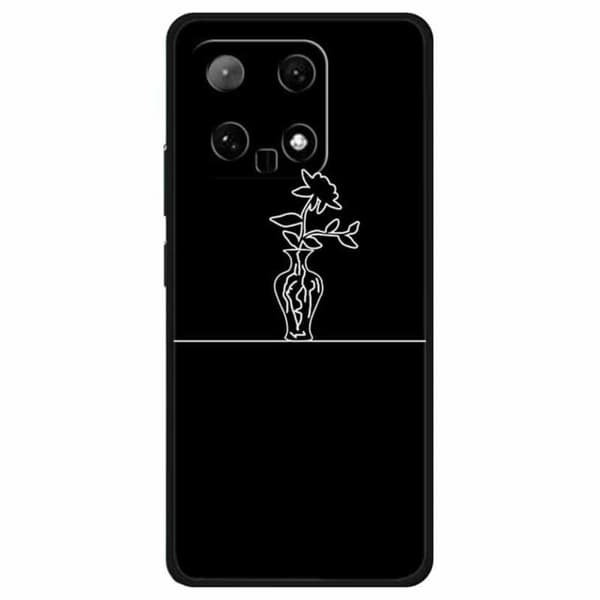 Imagine Xiaomi 14 kotelot - Auringonkukka Maljakossa Black