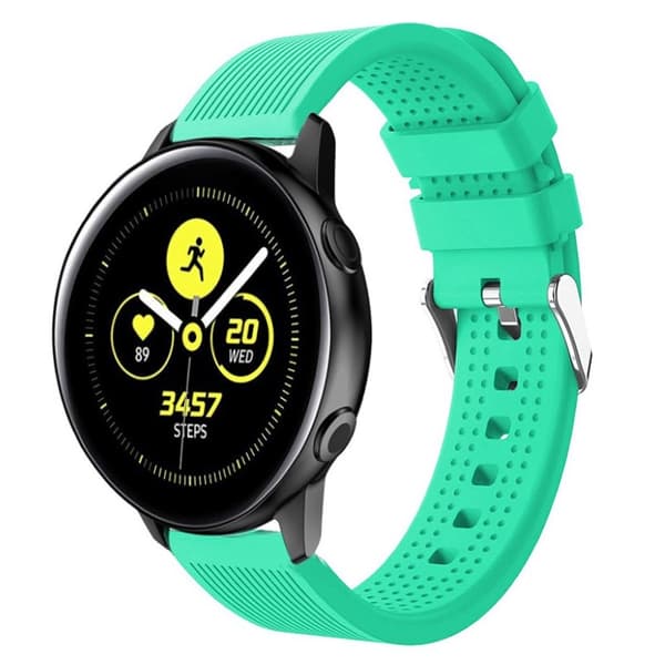 Samsung Galaxy Watch Active silikoni Kellon Ranneke - Vihreä Green