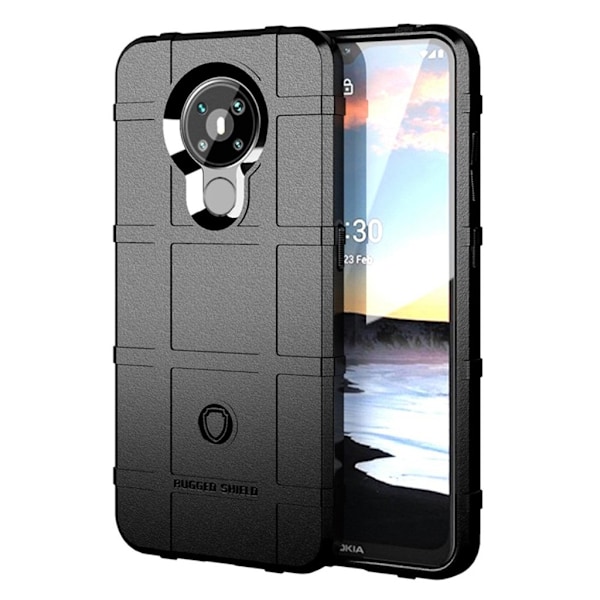 Rugged Shield Nokia 5.3 deksel - Svart Black