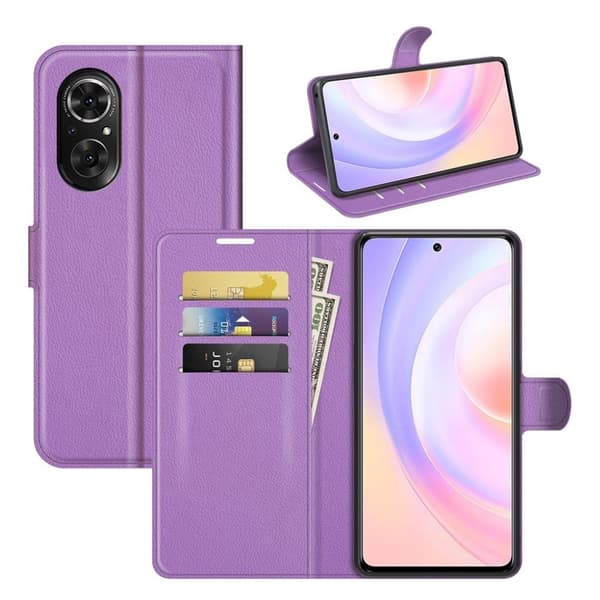 Klassisk Honor 50 SE flip etui - Lilla Purple
