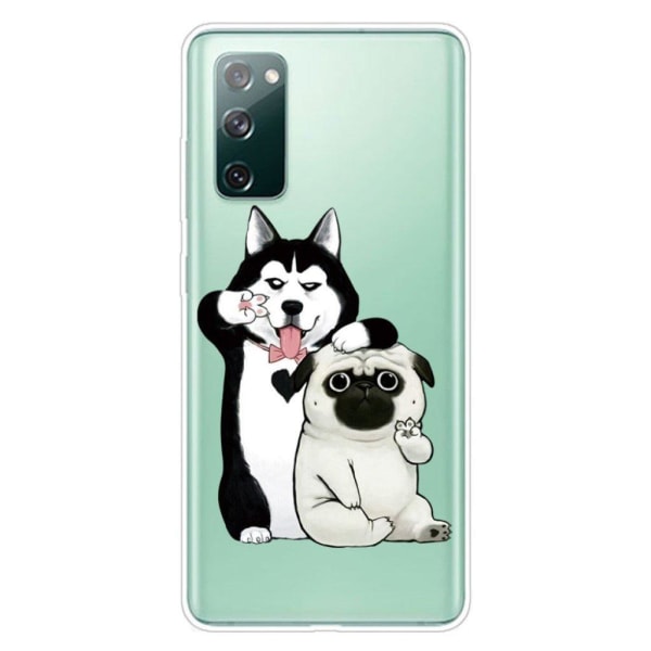 Deco Samsung Galaxy S20 Fe 5g / S20 Fe Etui - Herlig Hund White