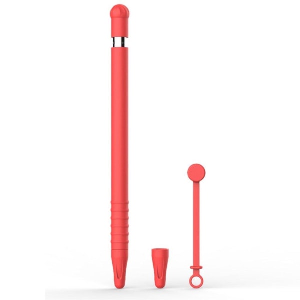 4-in-1 Apple Pencil -silikonikotelo - Punainen Red