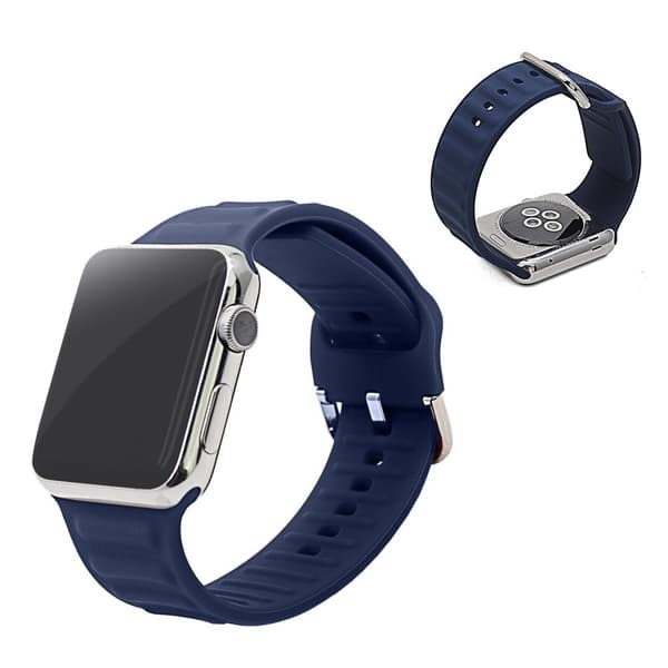 Apple Watch Series 6 / 5 40mm silikoneurrem i cool stil - Midnatsblå Blue