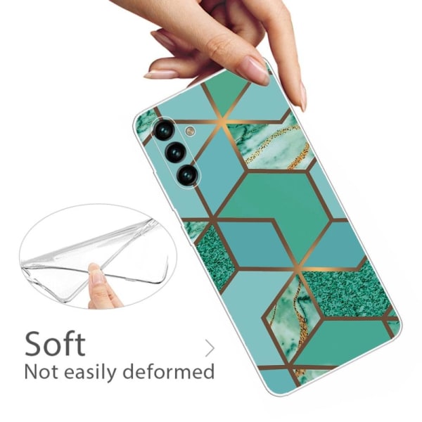 Marble Samsung Galaxy A13 5G Suojakotelo - Teal Marble Tile Green