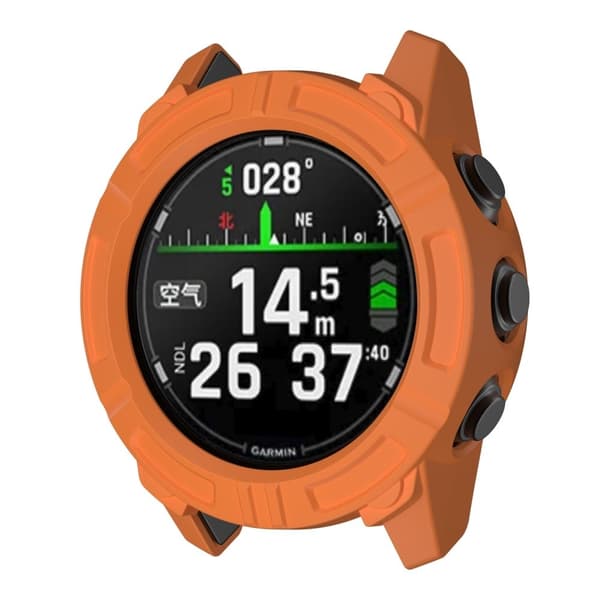 Garmin Descent G2 Anti Scratch Skyddsfodral Rugged Armor Flexibelt skal Klockskydd - Orange Orange