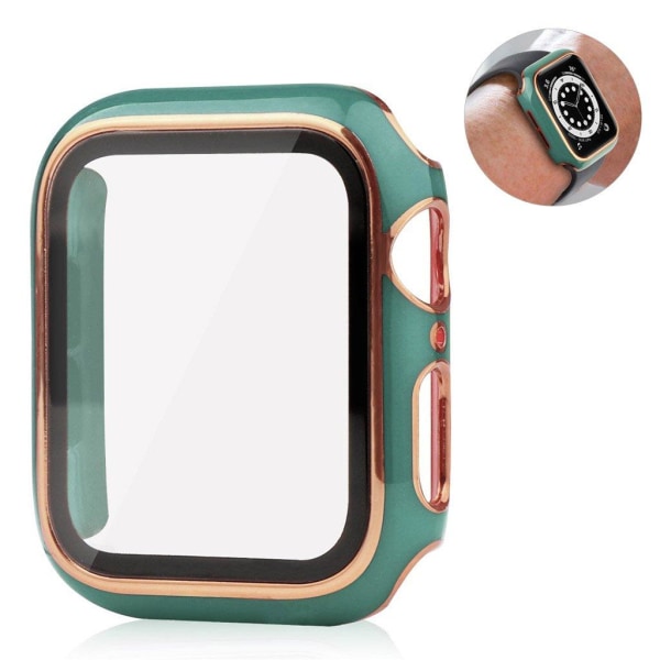 Apple Watch 40mm unique style cover + tempered glass screen prot Green