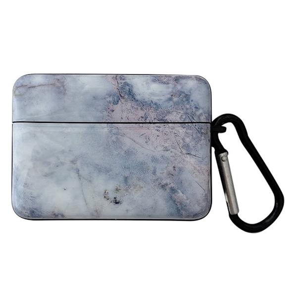 Airpods Pro-etui med marmormønster - Lysegrå Silver grey