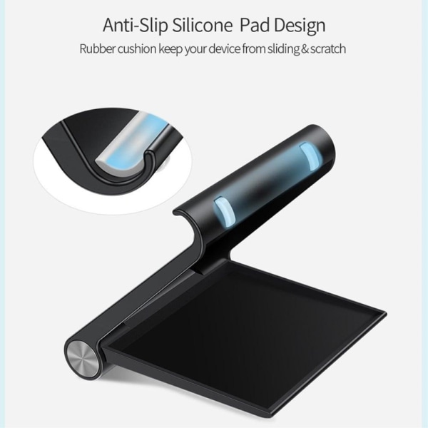 Universal portable desktop bracket for phone and tablet - Blue Blå