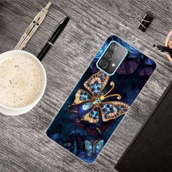 Butterfly Samsung Galaxy A23 nahkakotelo - Suuri Perhonen Multicolor