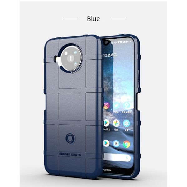 Rugged Shield Etui Nokia 8.3 5g - Blå Blue