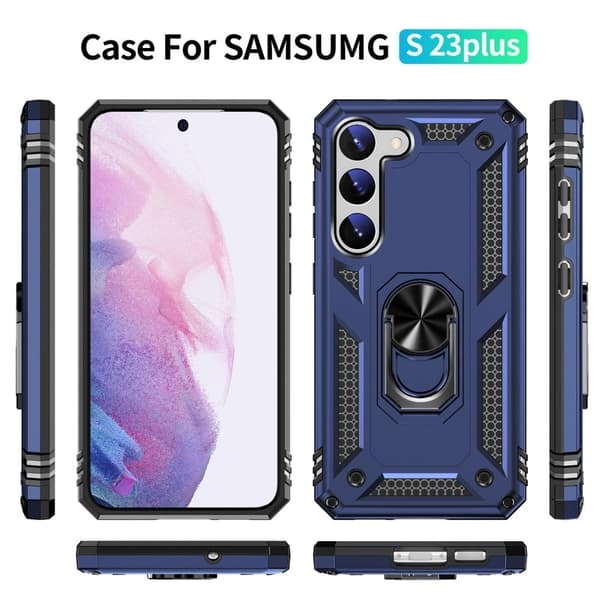 Bofink Combat Samsung Galaxy S23 Plus Etui - Blå Blue