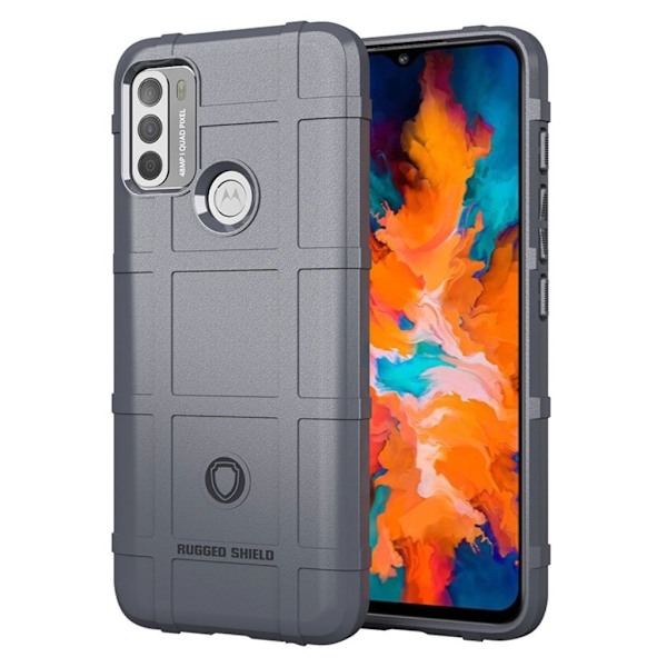 Rugged Shield Etui Motorola Moto G50 - Grå Silver grey