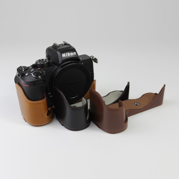 Nikon Z50 kestävä nahkakotelo - Ruskea Brown