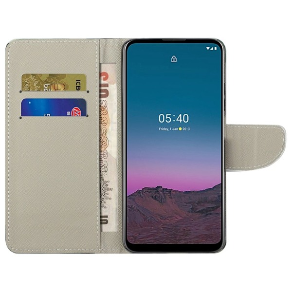 Wonderland Nothing Phone (1) Flip Etui - Sparkling Sommerfugle Purple