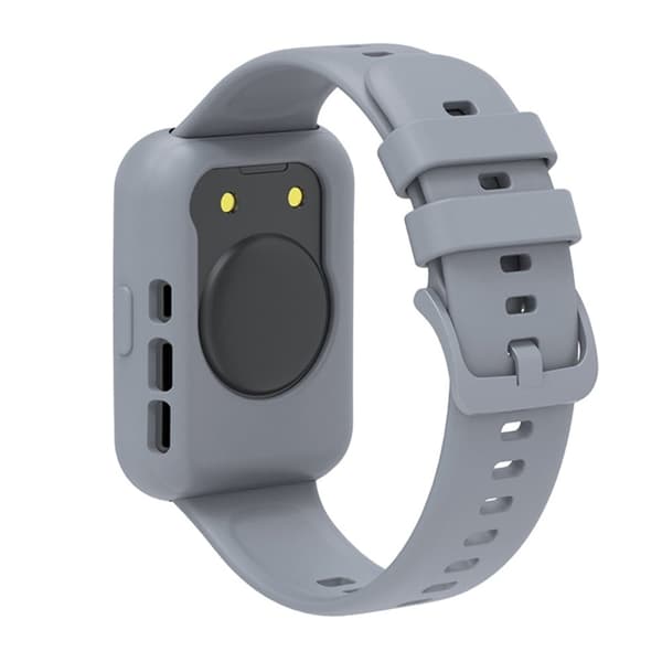 Huawei Watch Fit 2 silikoneurrem med cover - Grå Silver grey