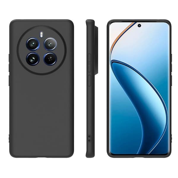 Mykt og matt deksel for Realme 12 Pro Black