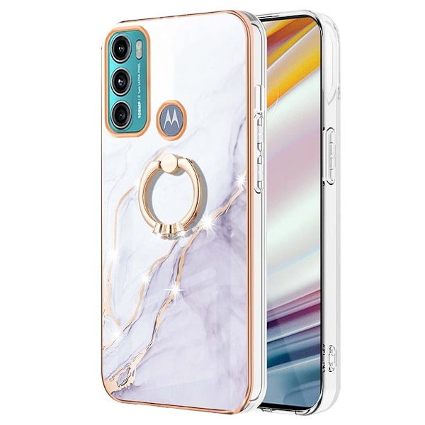 Marmormotiv Motorola Moto G40 Fusion / Motorola Moto G60 skal - Vit Marmor Dimma Vit