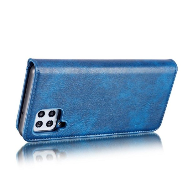 DG.MING Samsung Galaxy A42 5G 2-in-1 pung etui - blå Blue