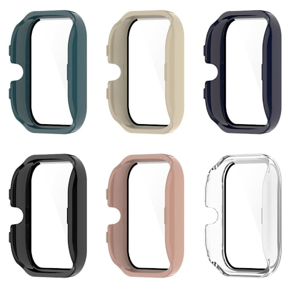 Amazfit GTS 4 Mini-cover med hærdet glas - Elfenbenshvid White