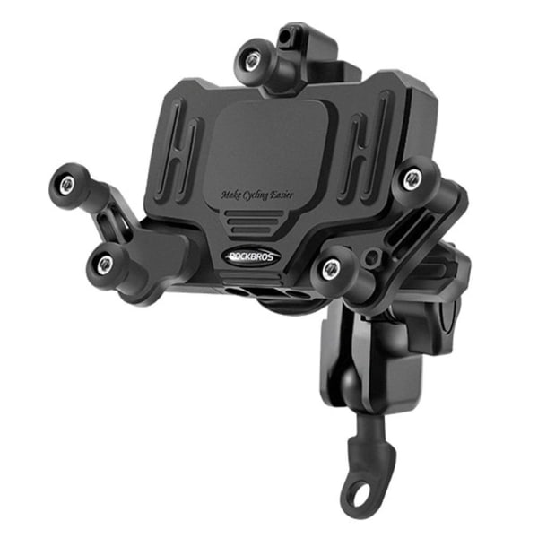 ROCKBROS horizontal rotatable motorcycle phone bracket - Y-Shape Black