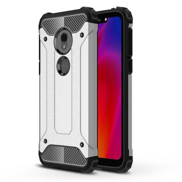 Armour Guard Motorola Moto G7 Play kuoret - Hopea Silver grey