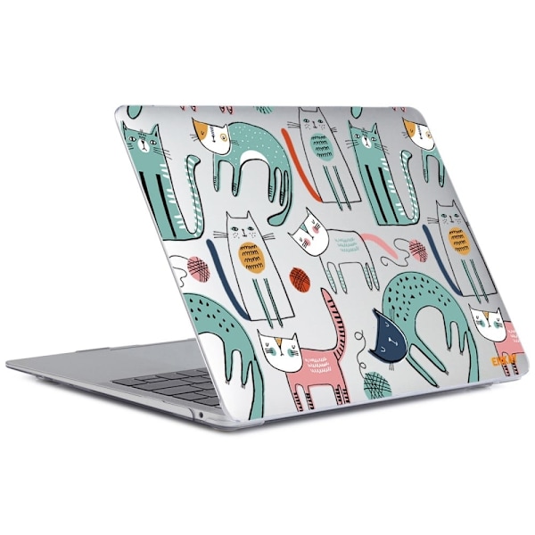 HAT PRINCE MacBook Pro 14 M1 / M1 Max (A2442, 2021) sött fodral i djurstil - Smala Katter Grön