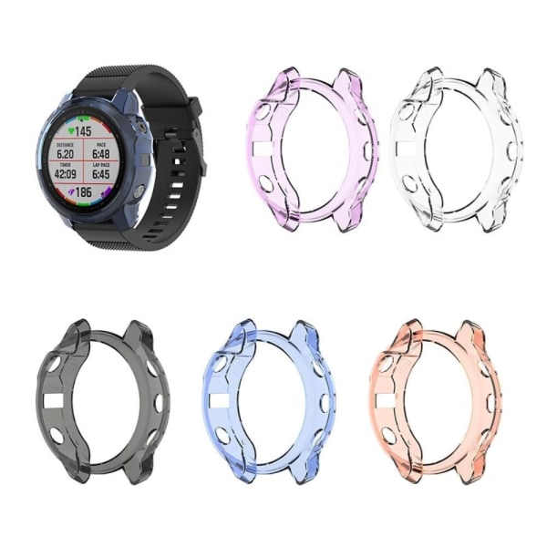 Garmin Fenix 6S / 6S Pro läpinäkyvä suojus - Violetti Purple