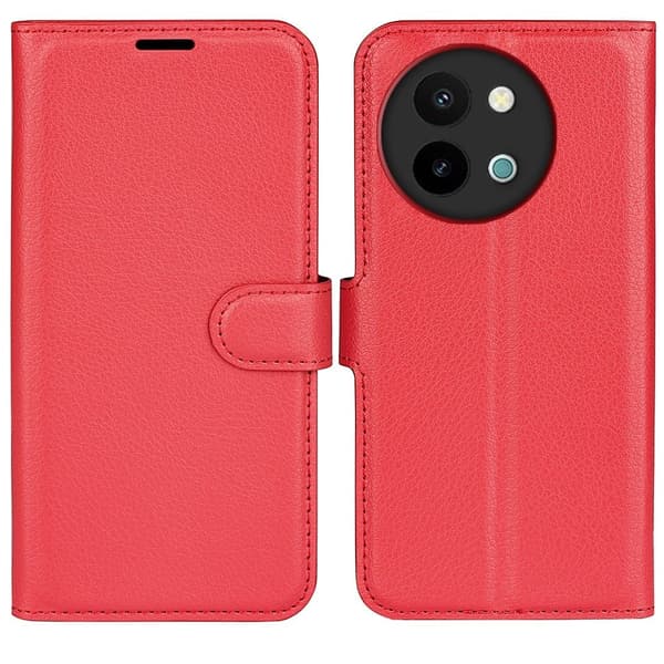 Classic vivo Y38 flip etui - Rød Red