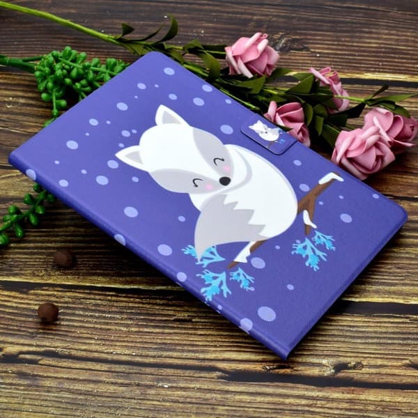 Cool Mønster Lær Etui til Lenovo Tab M10 - Hvit Rev White
