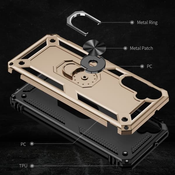 Bofink Combat Samsung Galaxy A05s kotelot - Kullankeltainen Gold