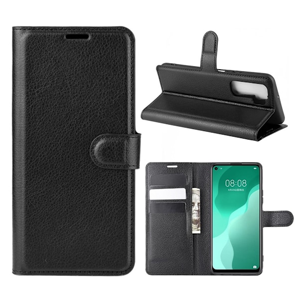 Classic Huawei P40 Lite 5G flip etui - Sort Black