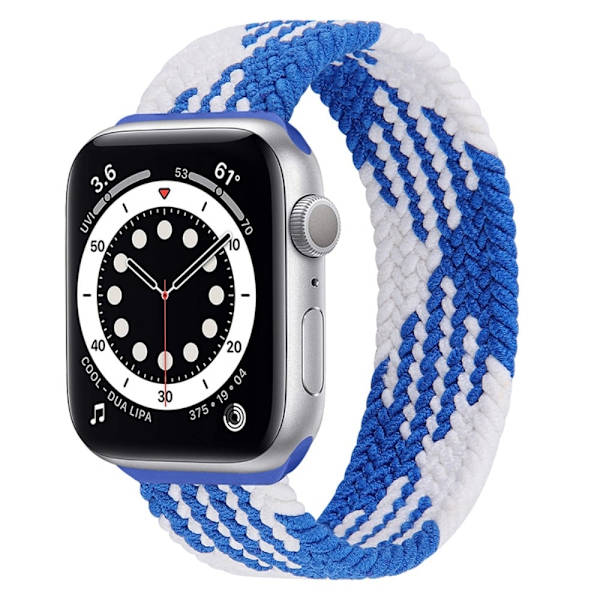 Apple Watch (45 mm) elastisk urrem - Blå / Blå / Størrelse: L Multicolor