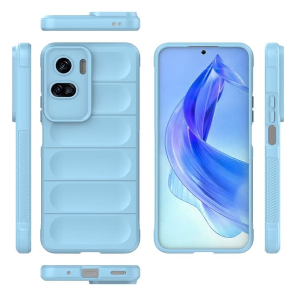 Blødt grebsformet Honor 90 Lite cover - Babyblå Blue