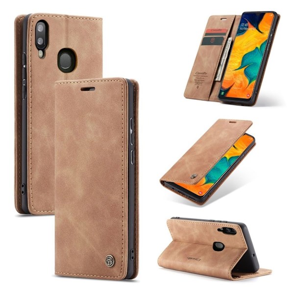 CaseMe Samsung Galaxy A40 Vintage Etui - Brun Brown