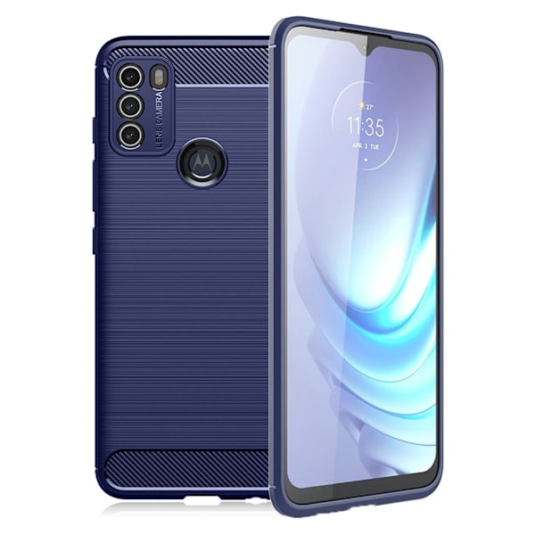 Carbon Flex Motorola Moto G50 skal - Blå Blå