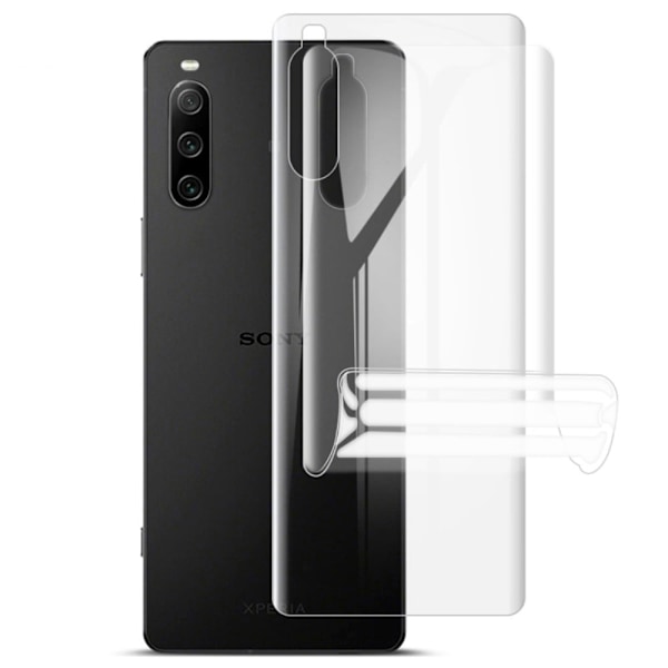 IMAK Hydrogel III baksidesskydd till Sony Xperia 10 IV Transparent