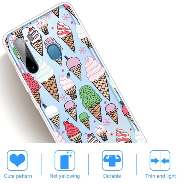 Deco Samsung Galaxy A21 kuoret - Värikäs jäätelö Multicolor