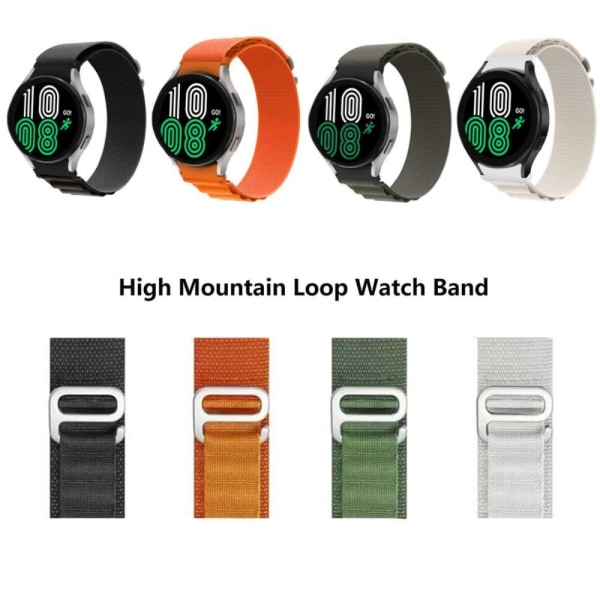 Samsung Galaxy Watch 5 / 4 nylon G-hook style buckle watch strap Orange