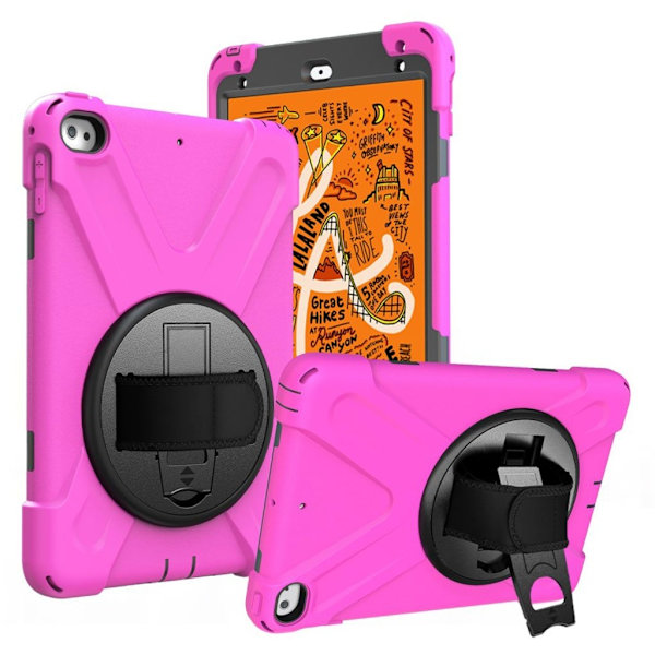iPad Mini (2019) X-Shape hållbart hybridfodral - Ros Rosa