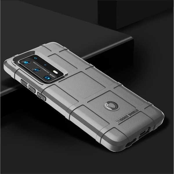 Rugged Shield Cover - Huawei P40 Pro Plus - Grå Silver grey