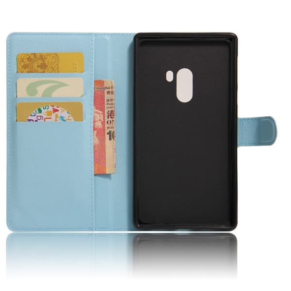 Xiaomi Mi Mix Læder etui med smart Litchi tekstur - Blå Blue