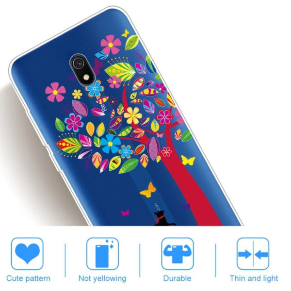 Deco Xiaomi Redmi 8A cover - Farverigt Træ Multicolor