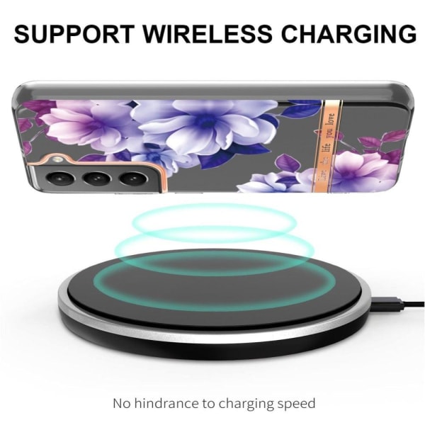 Super Slim och Hållbar Mjukskal till Samsung Galaxy S23 Plus - Hc004 Purple Begonia Lila