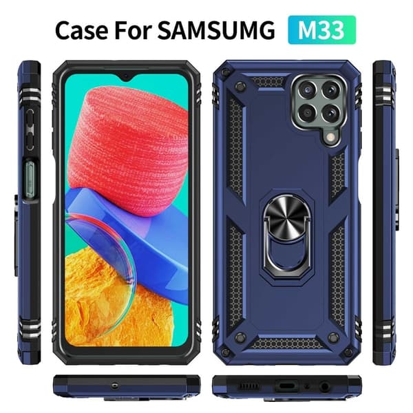 Bofink Combat Samsung Galaxy M33 5G skal - Blå Blå