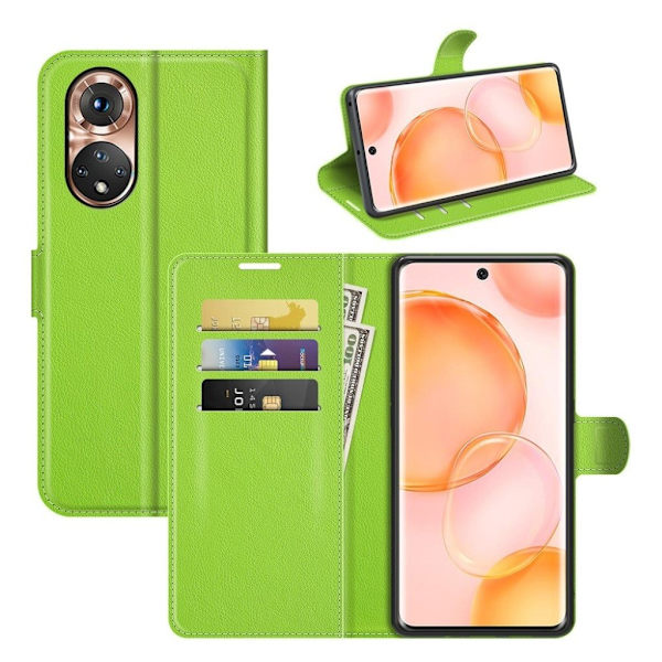 Klassisk Honor 50 flip etui - Grøn Green